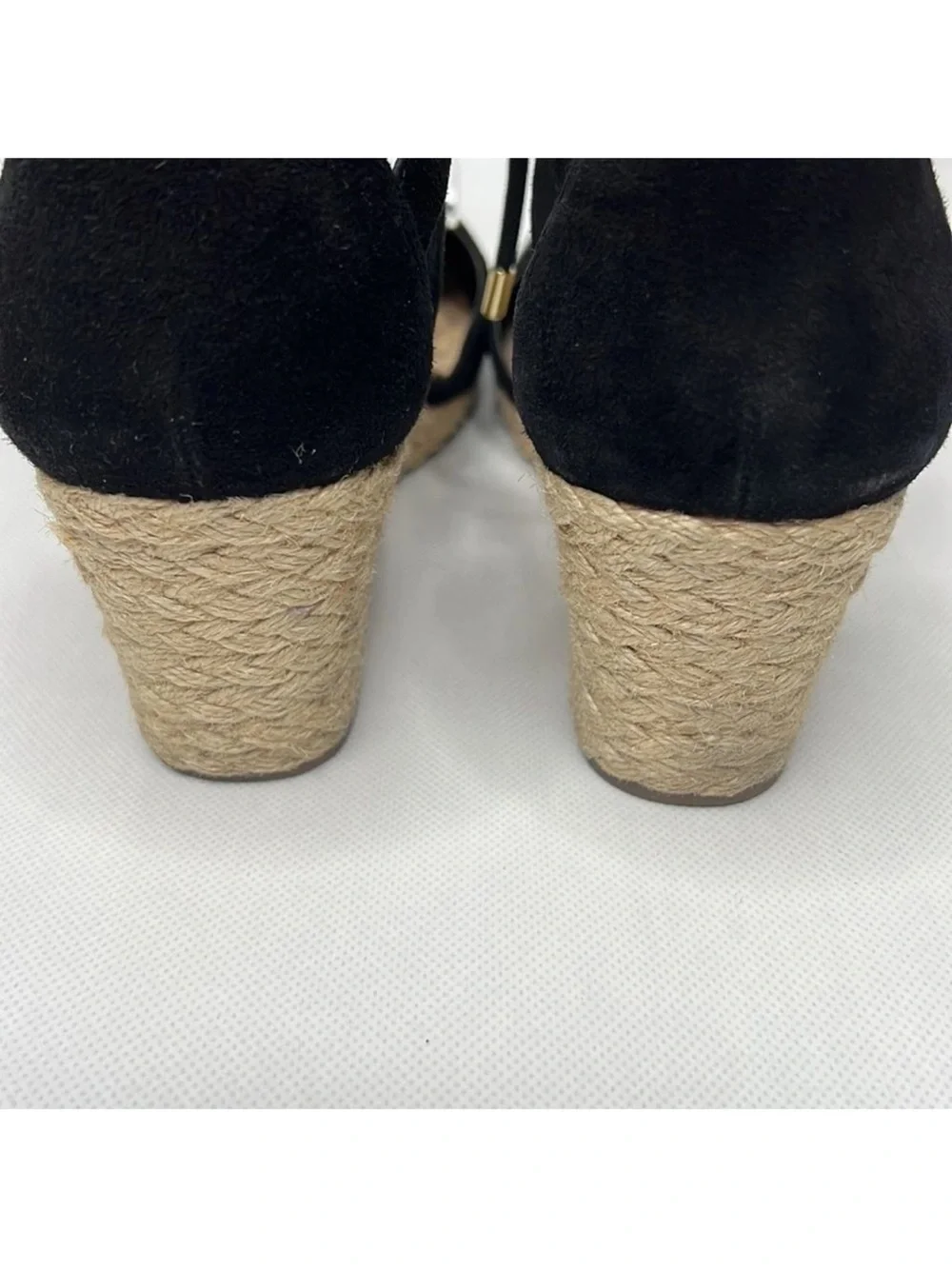 Vionic Aruba Calypso Espadrille Wedge Black Size 10 NEW